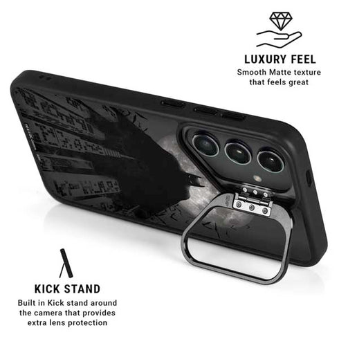 DC Comics Batman On City with Moon Art Galaxy S25 Ultra Kickstand Case